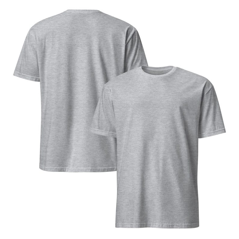 Heather Gray Crew Neck Short Sleeve T-Shirt image 1