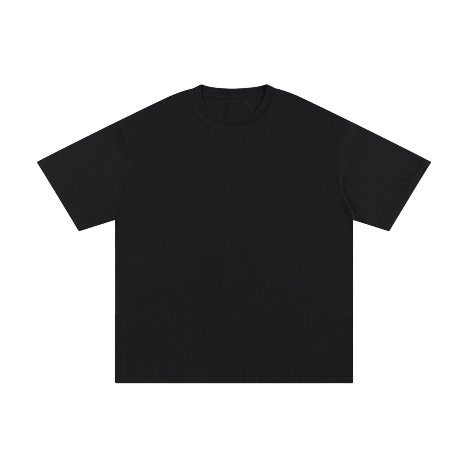 Men's Oversized Short Sleeve Crew Neck T-Shirt, Black image 1